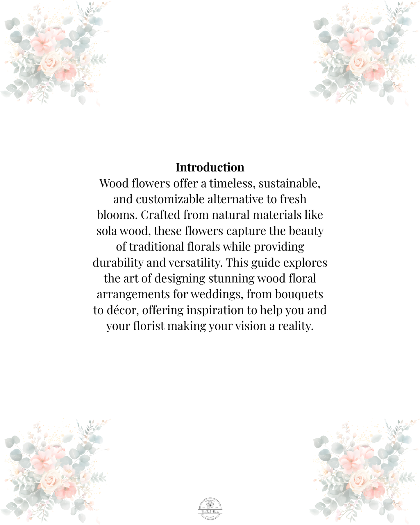 Bridal Floral Workbook